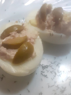 Una foto de Huevos rellenos