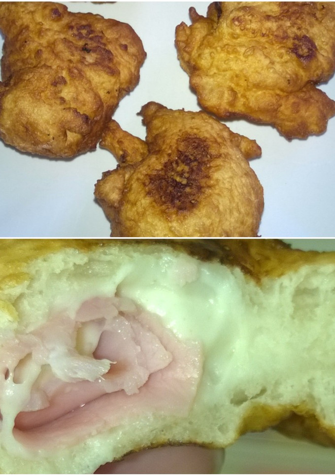 Una foto de Buñuelos de jamón y queso