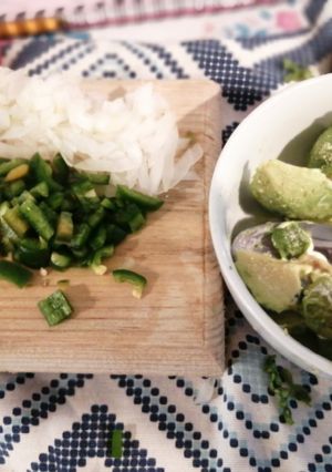 Una foto de Crema de guacamole