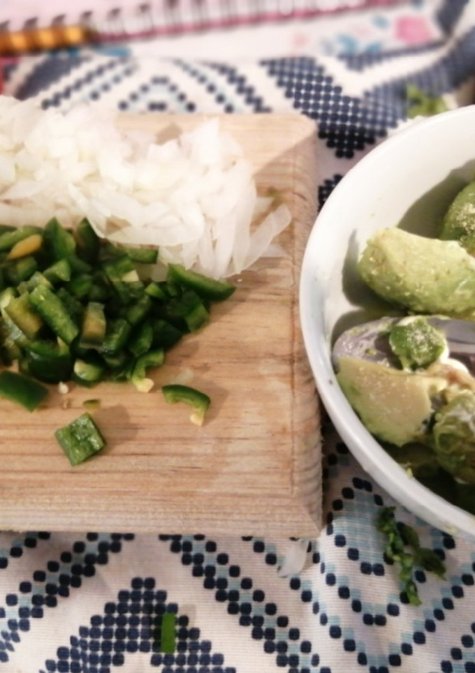 Una foto de Crema de guacamole