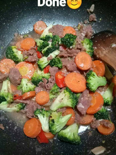 Foto resep Tumis sayur brokoli wortel daging kebab