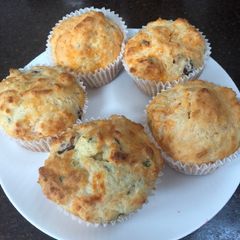 Cheese and olive muffins A picture of Cheese and olive muffins.