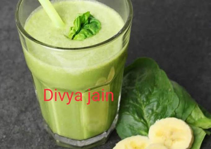 Banana spinach smoothie Recipe