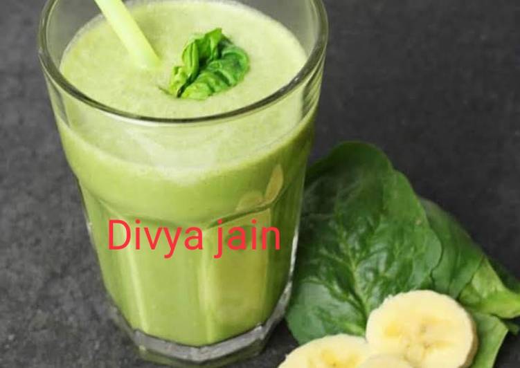 Recipe of Favorite Banana spinach smoothie
