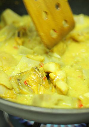 A picture of Young Jackfruit gravy(Sayur nangka).