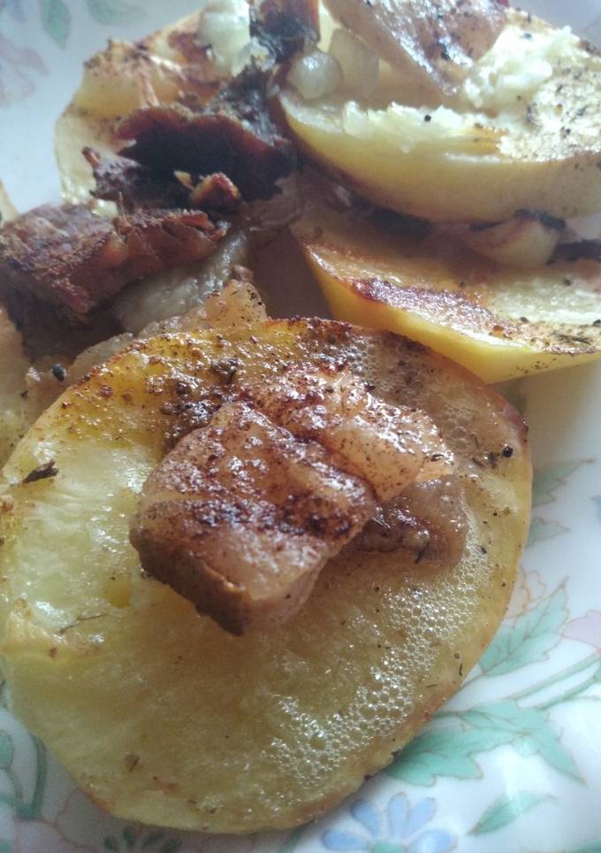 Картопля кораблики (лінивий варіант)
