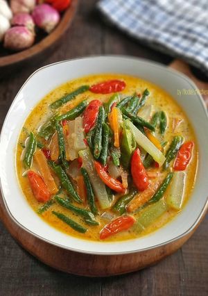 Foto resep Sayur Santan Labu Siam Wortel Kacang Panjang