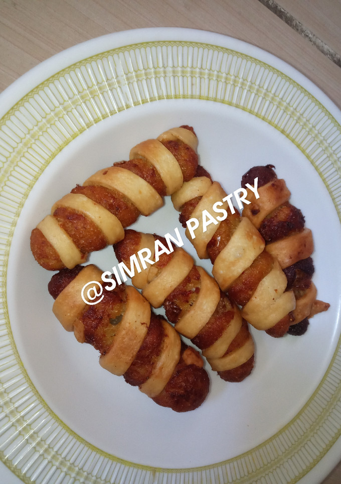 A picture of Potato curl roll.