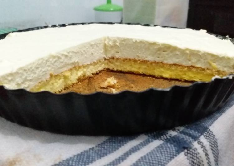 Resep Cloud bread with unbaked lemon cheesecake yang Enak Banget