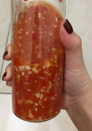 Hình của món Tương ớt tỏi chua ngọt.