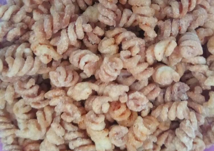 Macaroni spiral pedas gurih