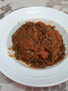 Una foto de 🇳🇬Arroz jollof "nigeriano” vegano 🍚