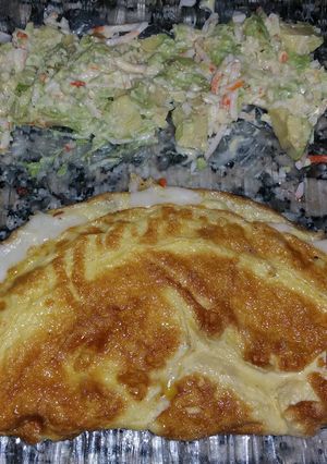 Une photo de Omelette soufflée au chèvre