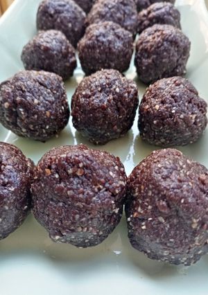O poză a rețetei Bomboane vegane.