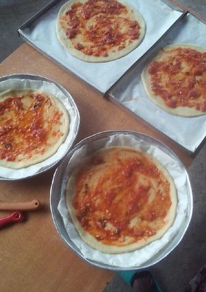 A picture of Crunchy pizza base.