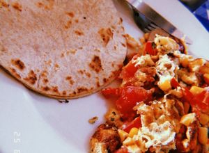 Una foto de Semi-omelette revuelto
