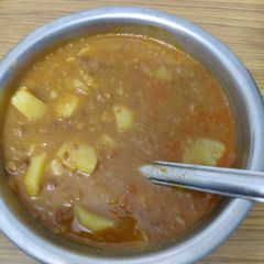 Aloo mangodi A picture of Aloo mangodi.