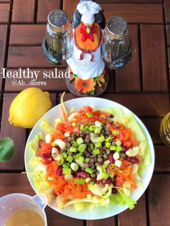 صورة لوصفة سلطة العدس الصحية 🥗