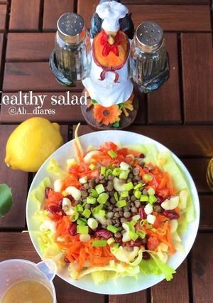 صورة لوصفة سلطة العدس الصحية 🥗