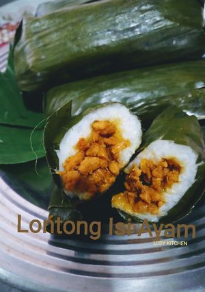 Foto resep Lontong isi ayam