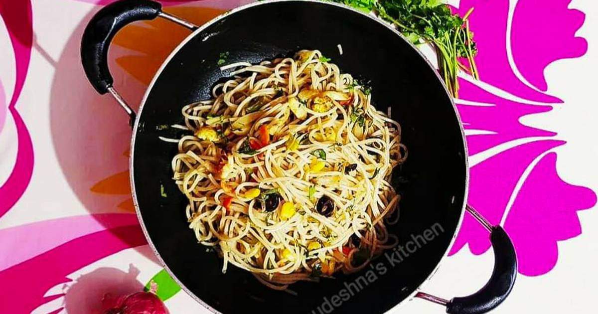 Chicken Sausage Noodles Recipe by Sudeshna Rajib Das Cookpad