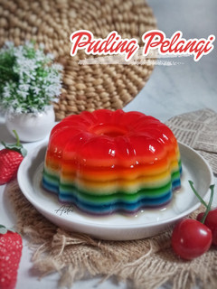 Foto resep Puding Pelangi