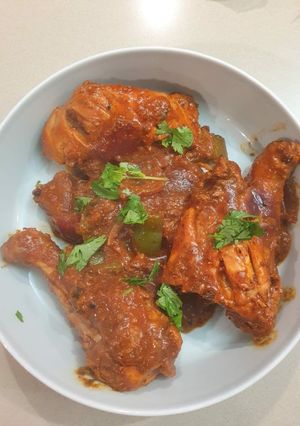 A picture of Kadhai Chicken Indian Restaurant Style.