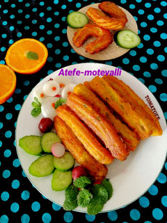 عکسی از دستور بامیه سیب زمینی