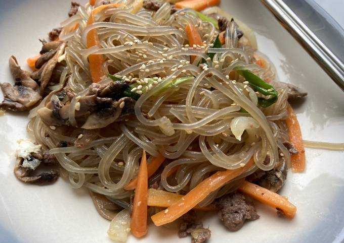 Japchae - stir fry glass noodle ala Korea, My 2nd Fav Korean Food