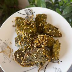 A picture of Coriander roll or cutlets.