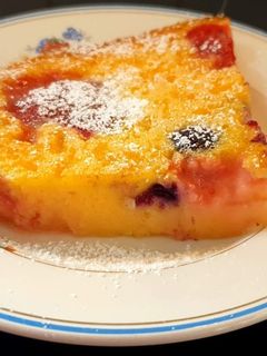 Epres-áfonyás clafoutis (tejpite) glutén- és laktózmentesen recept fotója