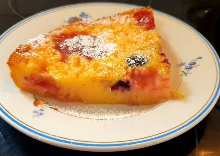 Epres-áfonyás clafoutis (tejpite) glutén- és laktózmentesen