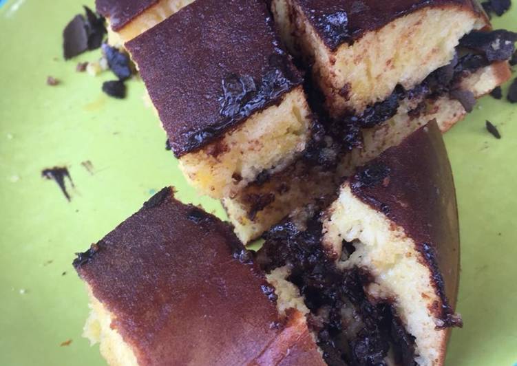 Martabak manis toping chocolatos dengan teflon