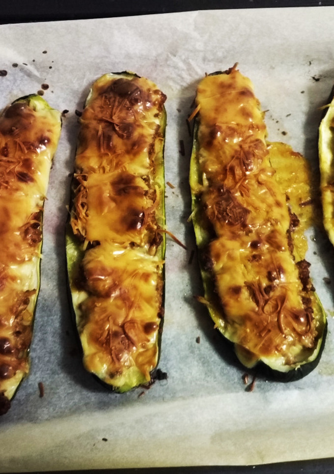 Una foto de Calabacines rellenos (zapallitos)