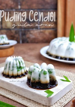 Foto resep Puding cendol gula aren