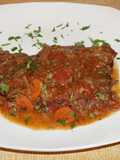 Bistec de sobrecostilla estofado