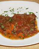 Bistec de sobrecostilla estofado