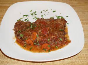 Una foto de Bistec de sobrecostilla estofado