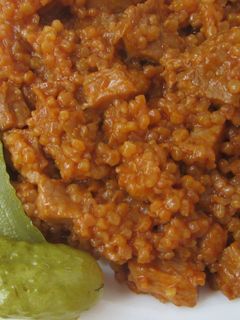 Tarhonyás hús recept fotója