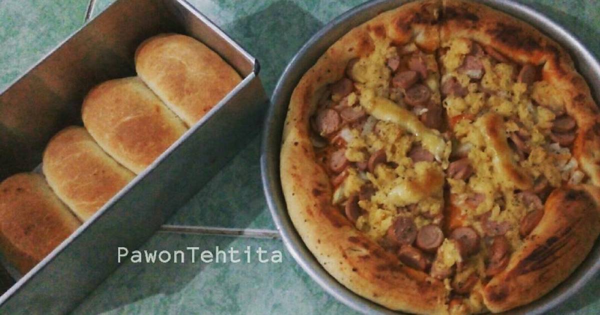  Resep  Pizza Topping Sosis Ayam  dough teh Ricke  oleh 