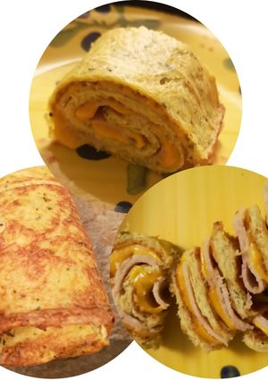 Une photo de Roulé de pommes de terre poulet cheddar
