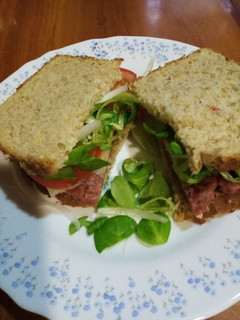 Una foto de Hamburguesa ibérica