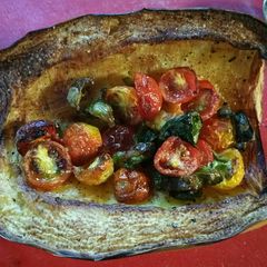 A picture of Air Fryer spaghetti squash.