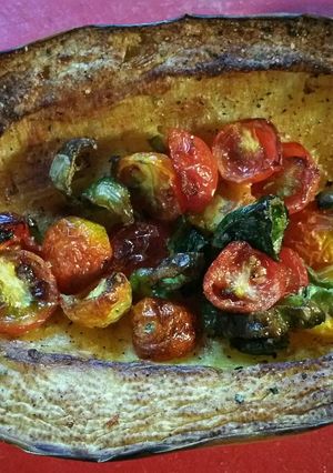 A picture of Air Fryer spaghetti squash.