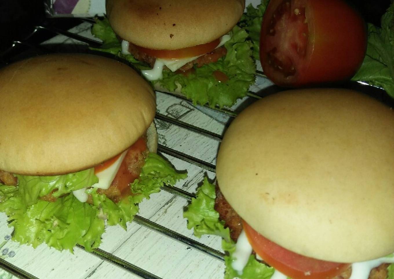 Burger mini sederhana