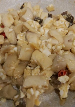 金沙杏鮑菇 的食譜成品照片
