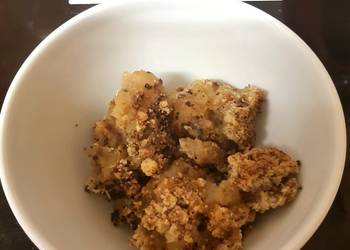 Easy Recipe My Little Apple Peach Crumble  Delicious and Healthy