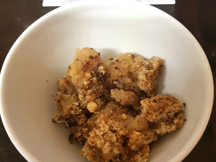 Recipe My Little Apple +Peach Crumble. 😁 which So Delicious