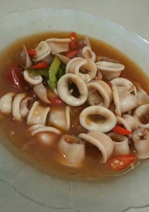 Foto resep Oseng cumi saos tiram gil