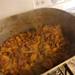 Cajun cabbage /Bourgoo A picture of Cajun cabbage /Bourgoo.